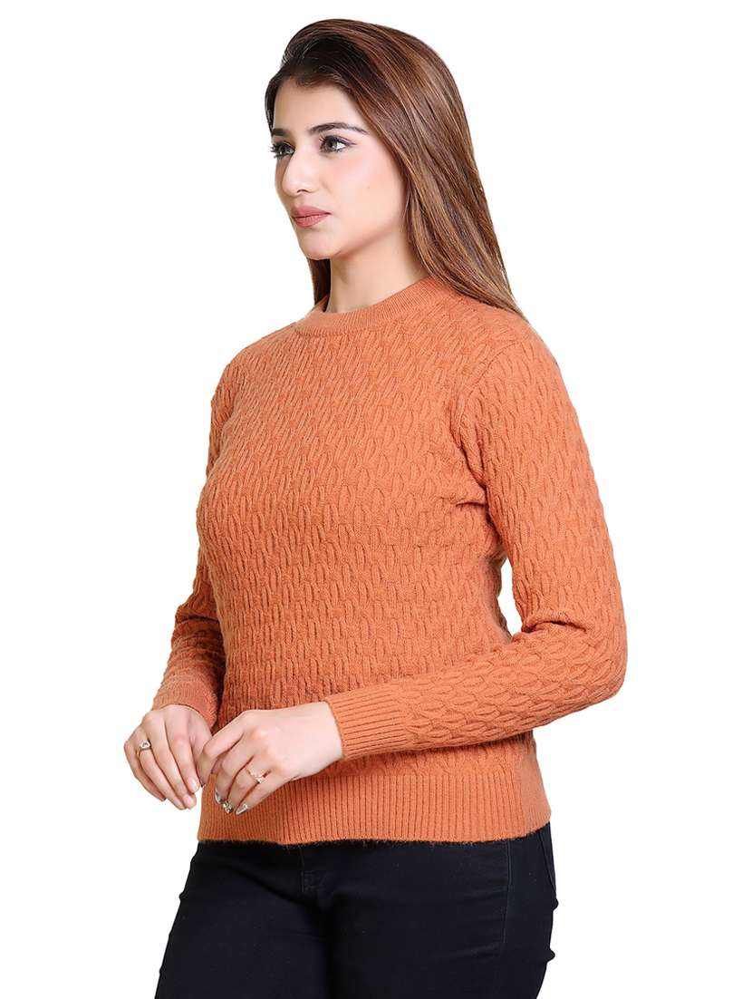 women self designed long sleeve pullover - 21543010 -  Standard Image - 1