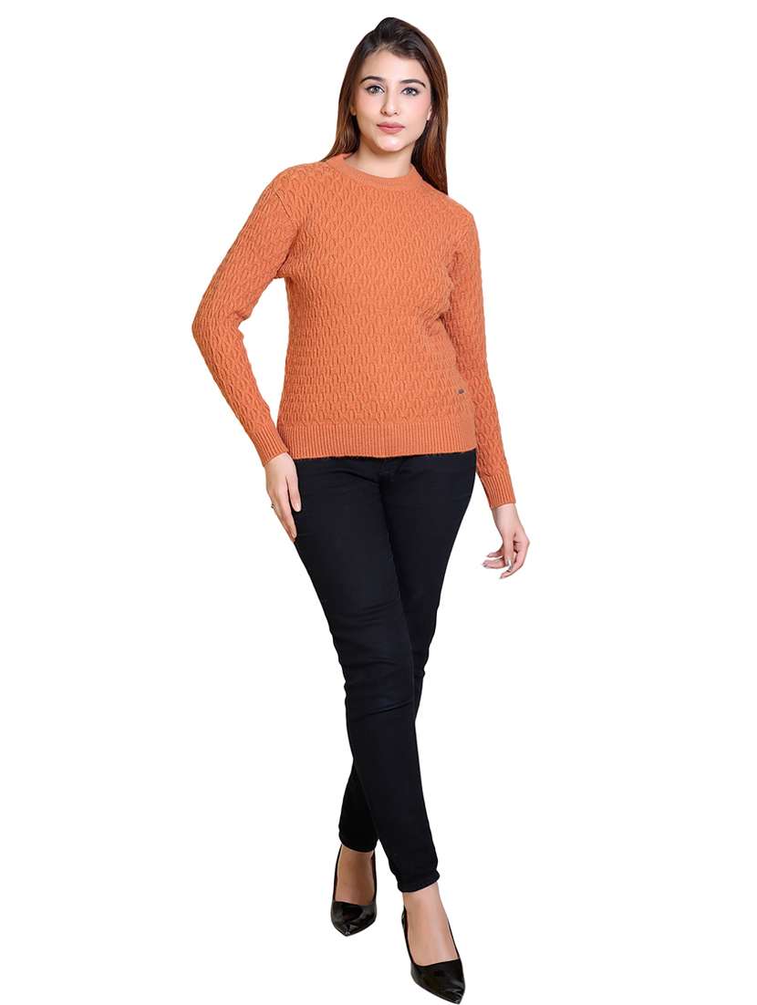 women self designed long sleeve pullover - 21543010 -  Standard Image - 4