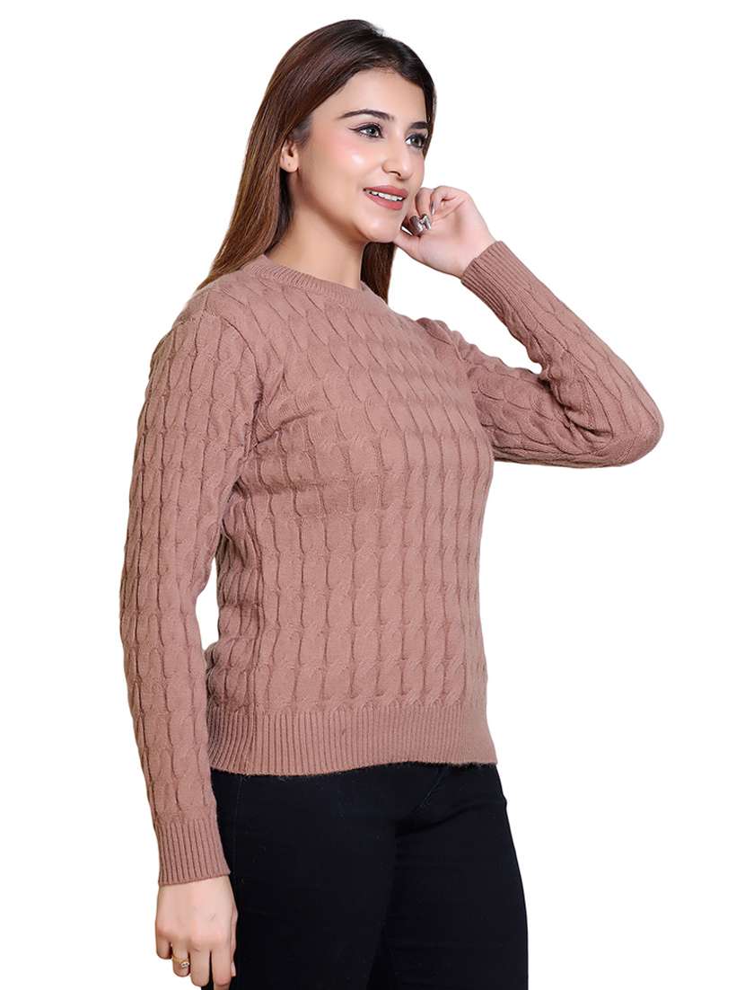 women self designed long sleeve pullover - 21543017 -  Standard Image - 1
