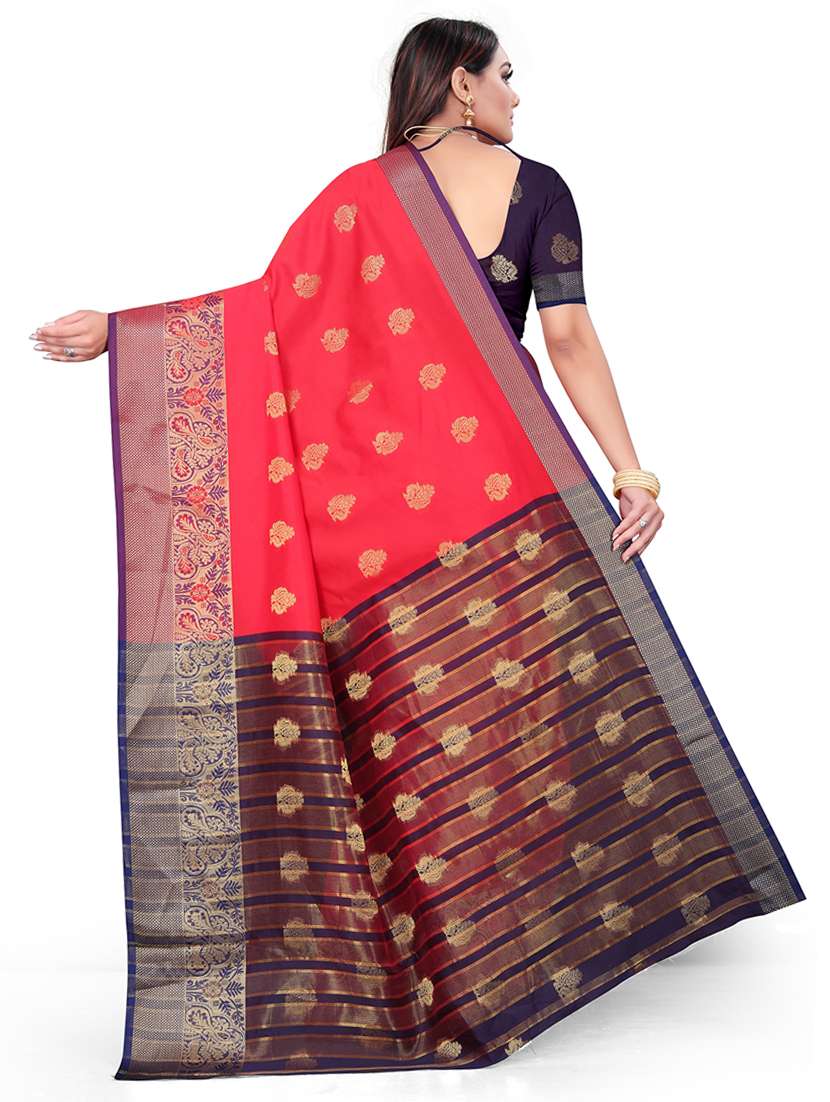 women self design bordered saree - 21543792 -  Standard Image - 1