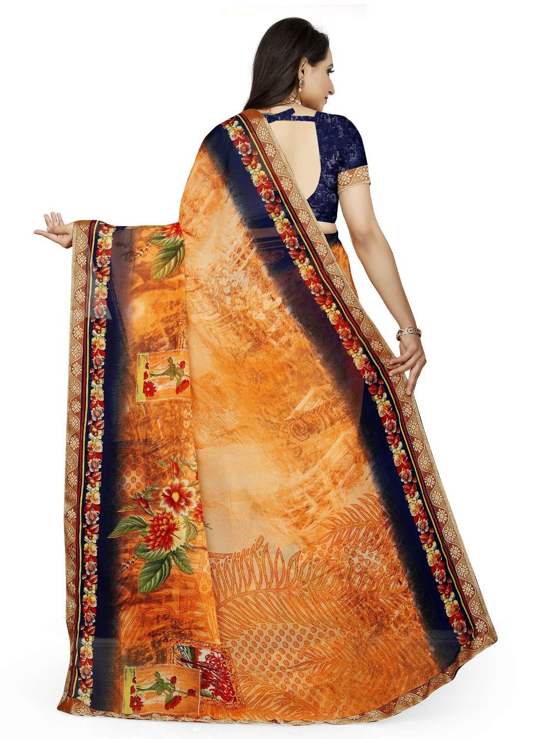 women floral printed saree - 21544004 -  Standard Image - 1