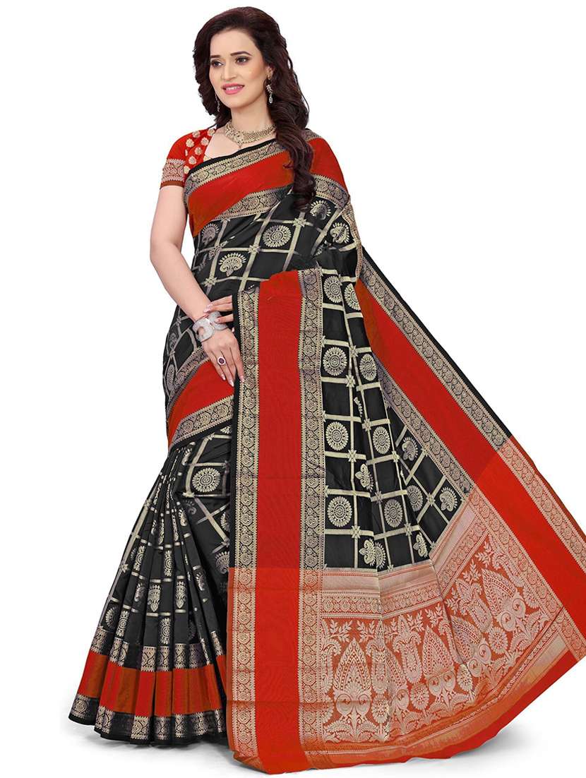 women self design kanjivaram saree