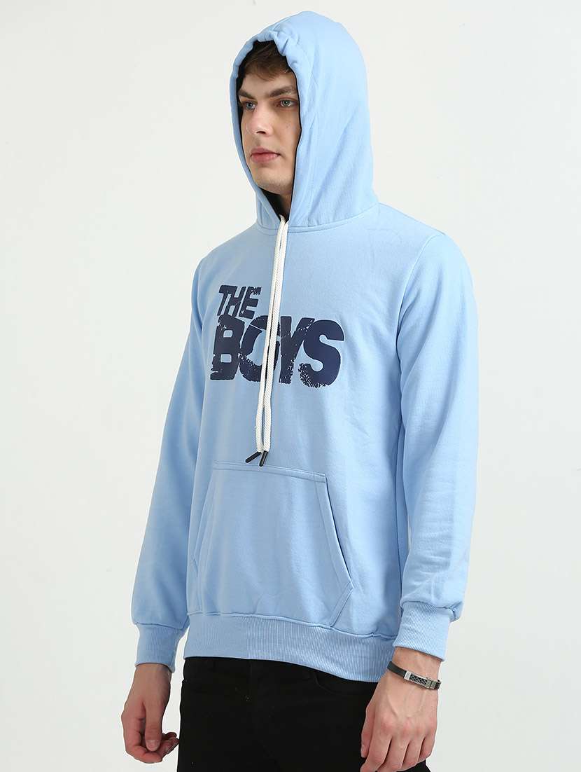men chest print hooded sweatshirt - 21544297 -  Standard Image - 1