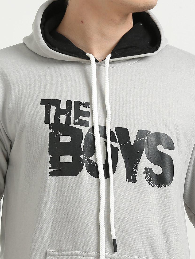 men chest print hooded sweatshirt - 21544298 - Standard Image - 4