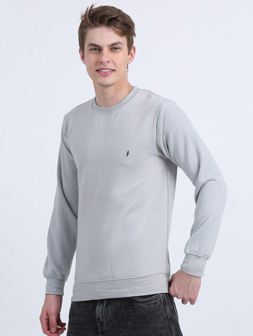 men solid long sleeve sweatshirt - 21544304 - Standard Image - 1