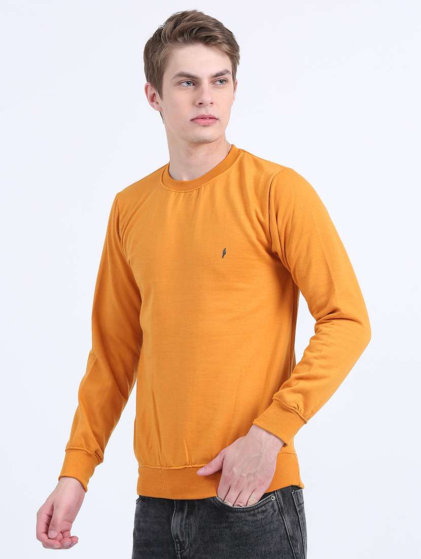 men solid long sleeve sweatshirt - 21544305 -  Standard Image - 1