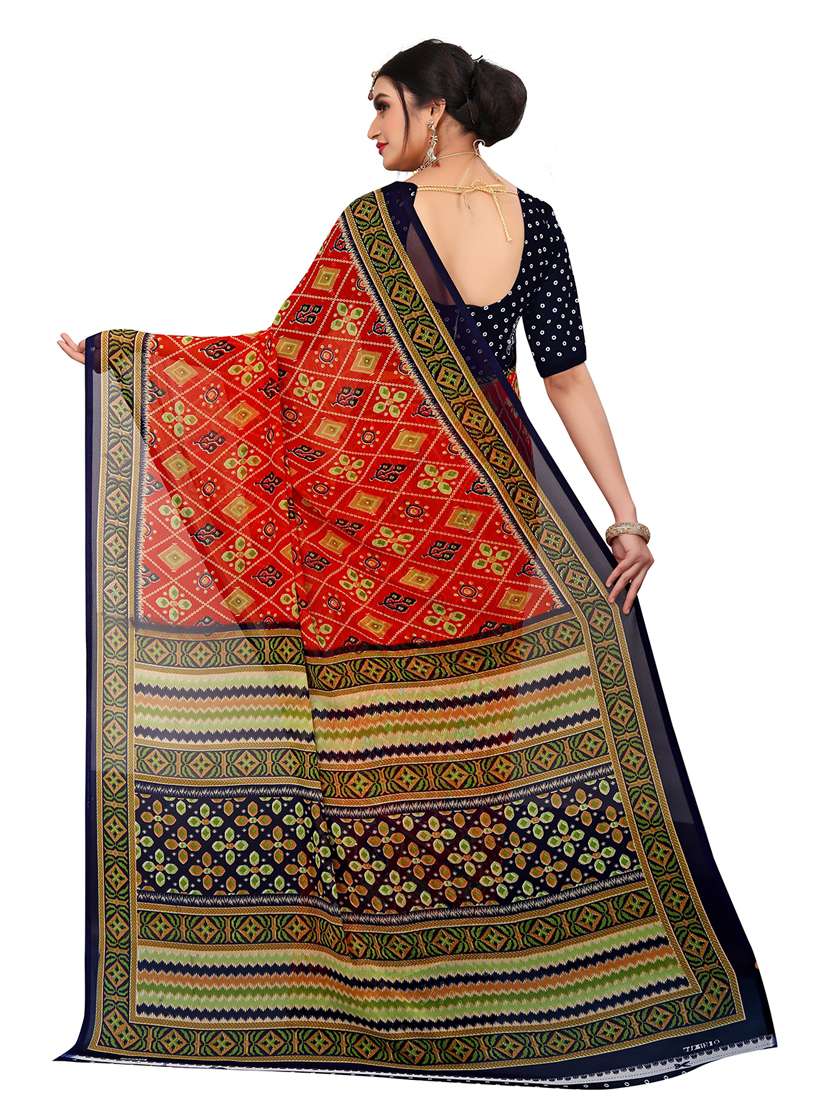 women printed saree - 21544512 - Standard Image - 1
