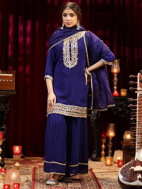 women gota patti kurta sharara suit set - 21544537 -  Standard Image - 0