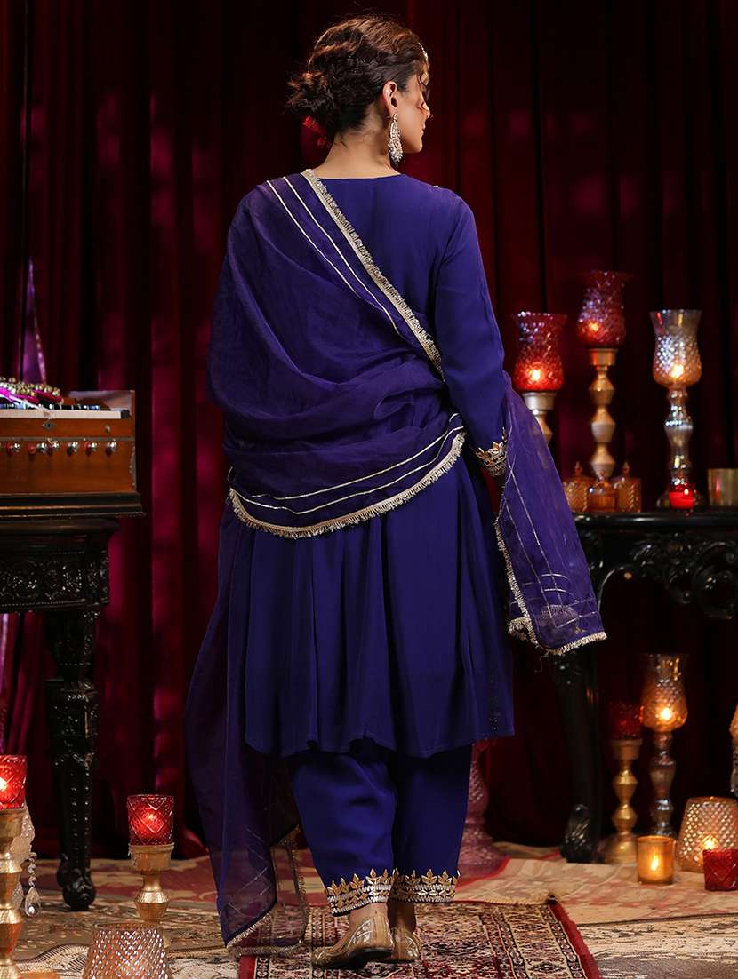 women gota patti kurta salwar suit set - 21544540 -  Standard Image - 1