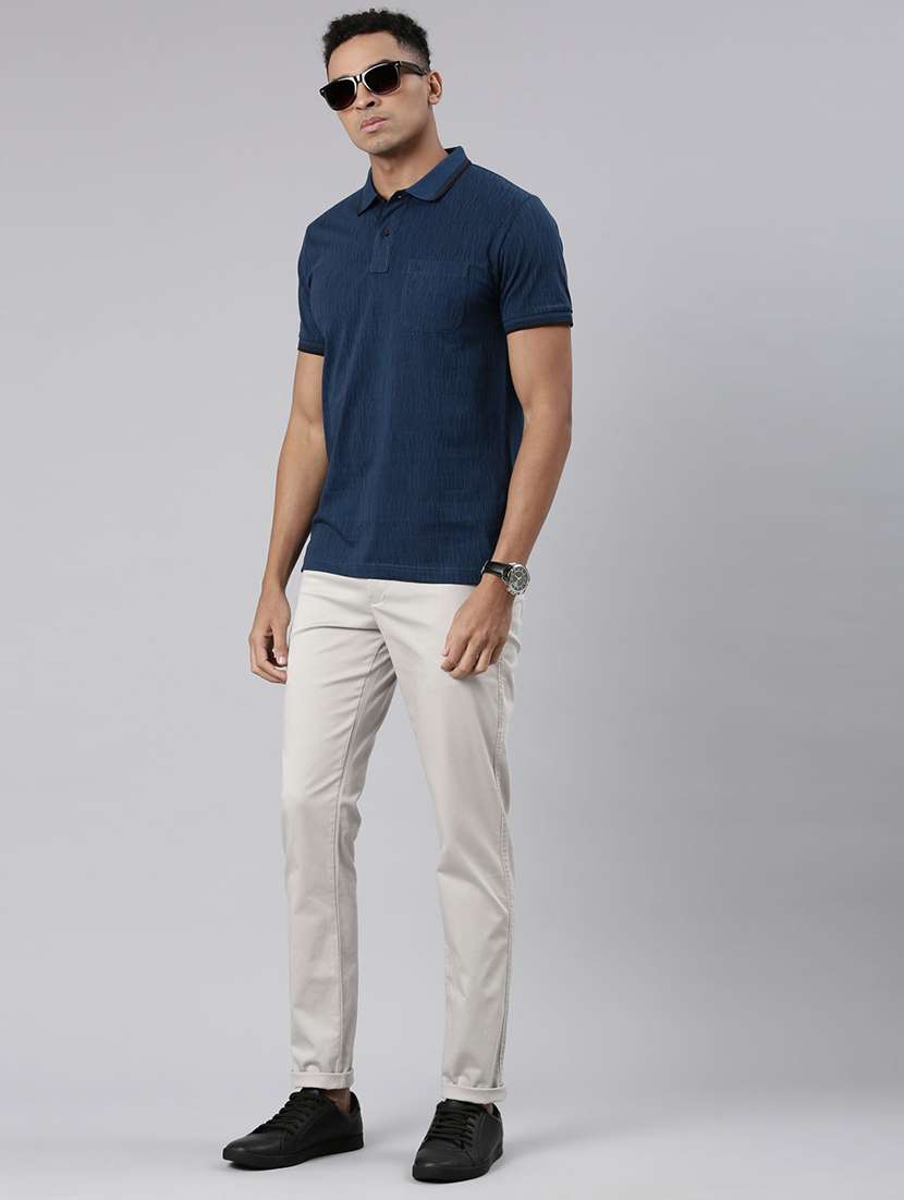 men mid rise solid chinos  - 21544686 -  Standard Image - 4