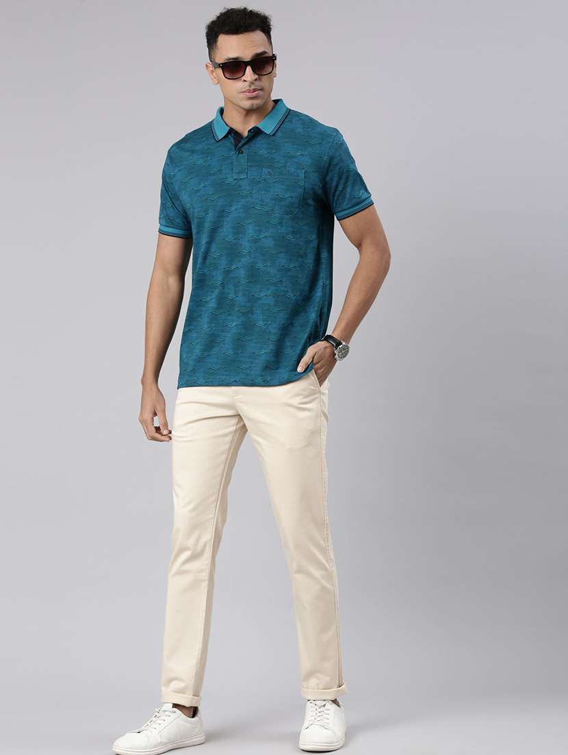 men mid rise solid chinos  - 21544687 -  Standard Image - 4