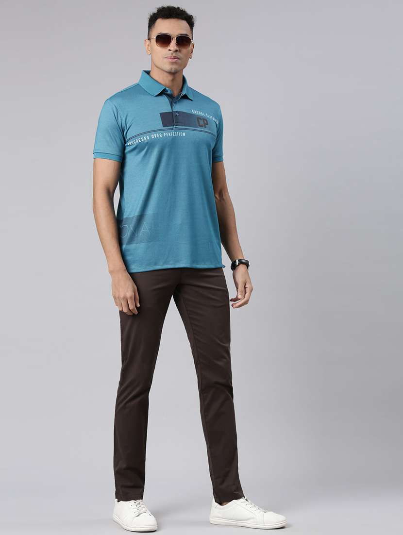 men mid rise solid chinos  - 21544694 -  Standard Image - 4
