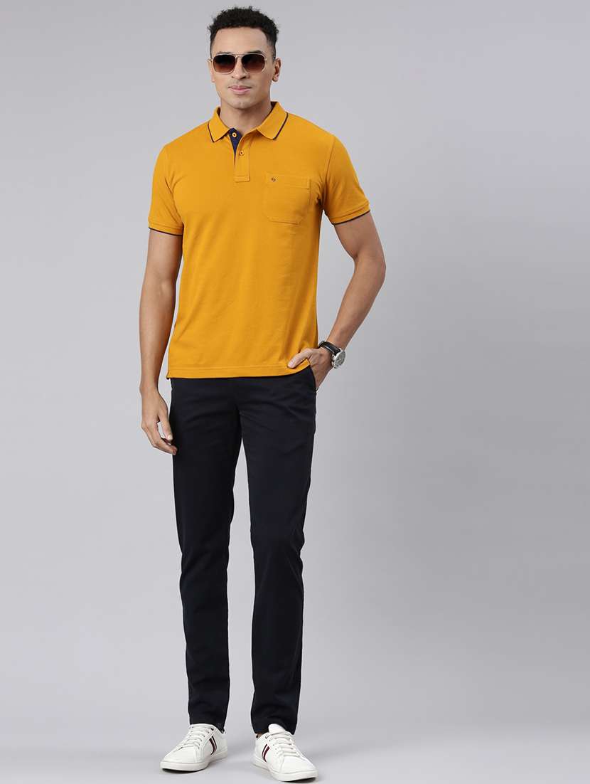 men mid rise solid chinos  - 21544696 -  Standard Image - 4