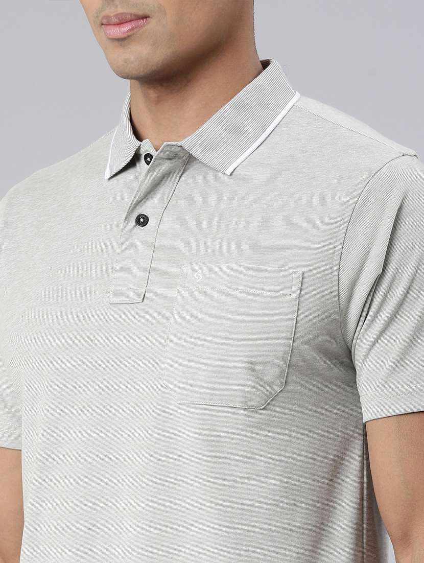 men polo neck plain t-shirt - 21544707 -  Standard Image - 4