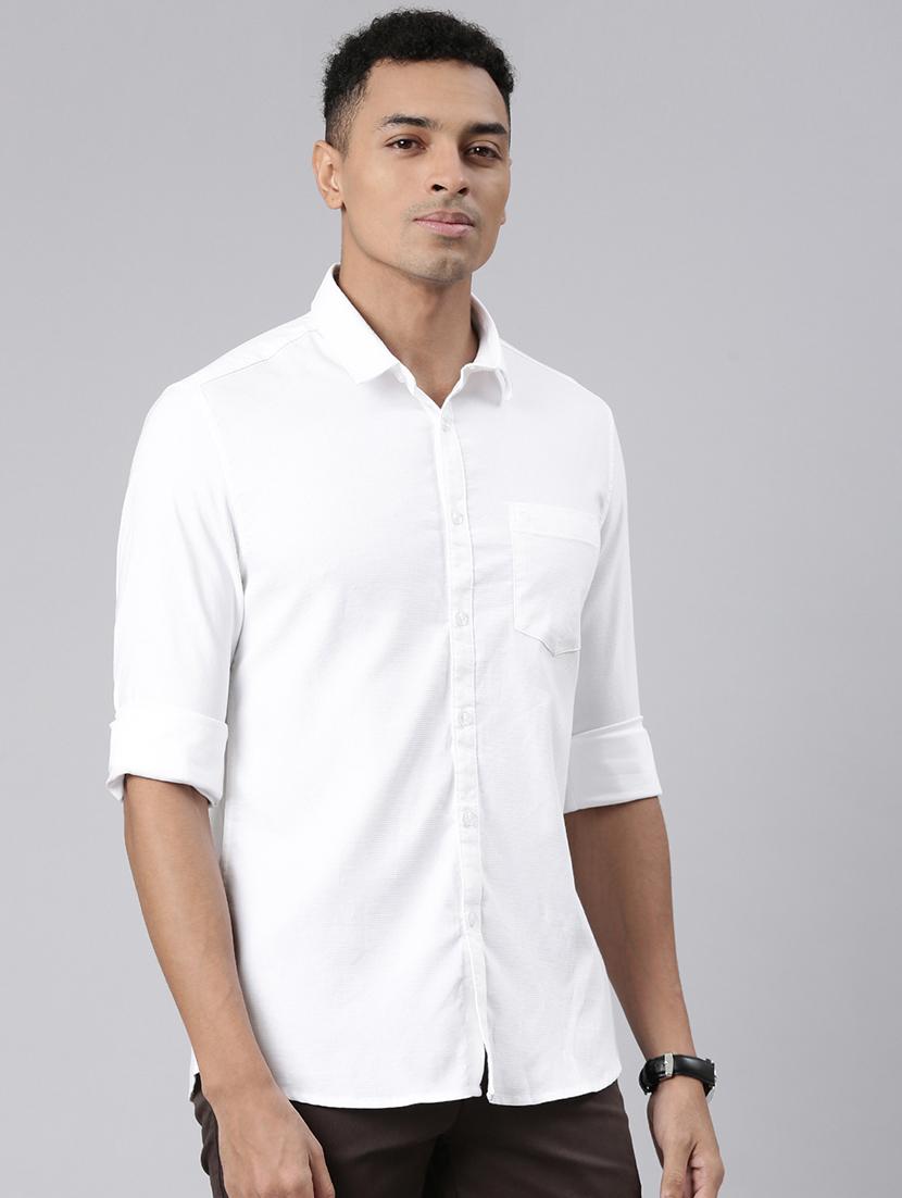men solid long sleeve casual shirt - 21544753 - Standard Image - 1