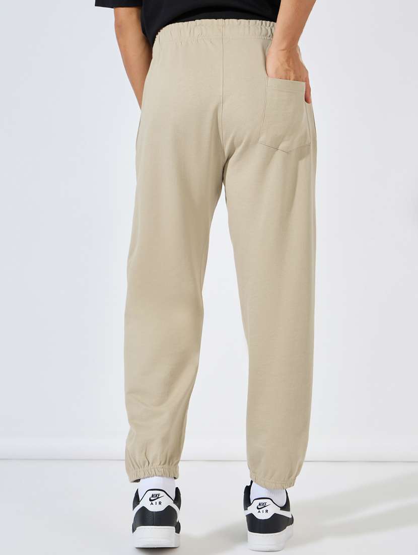 men solid relaxed fit jogger - 21544794 - Standard Image - 1