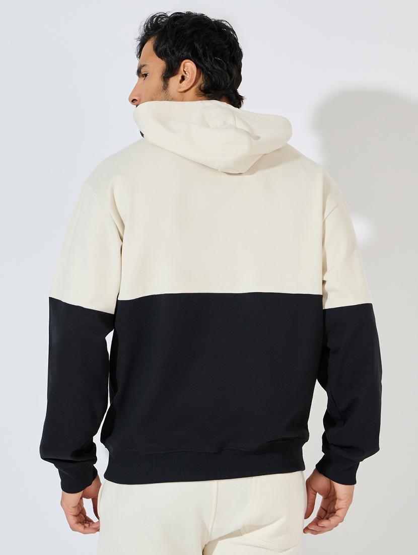 men color blocked hoocded sweatshirt - 21544809 -  Standard Image - 1
