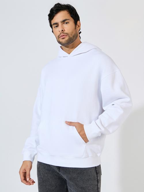 men hooded back print sweatshirt - 21544827 - Standard Image - 0