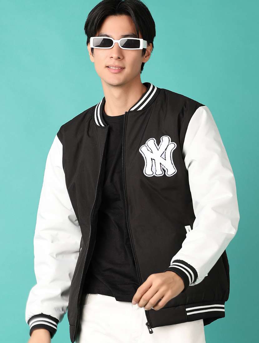 men long sleeves varsity jacket jacket - 21544999 -  Standard Image - 1