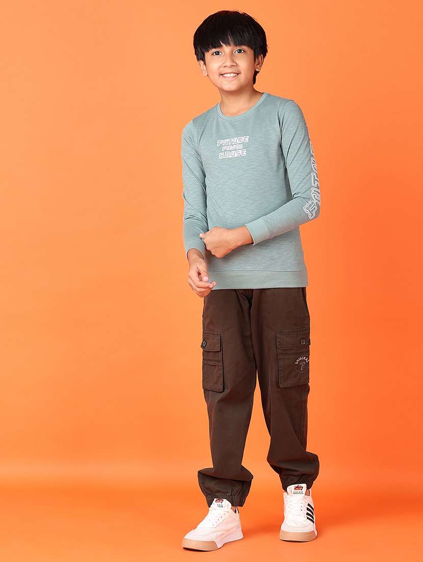 boys long sleeves front & back print t-shirt - 21545118 -  Standard Image - 4