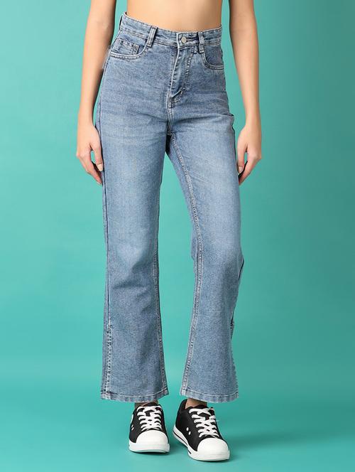 women mid high rise denim jeans - 21545121 - Standard Image - 0
