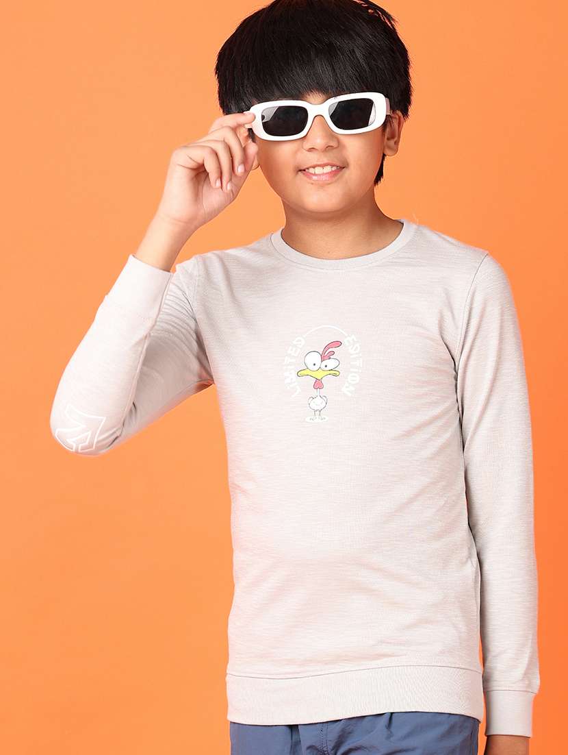 boys long sleeves front & back print t-shirt - 21545147 -  Standard Image - 4