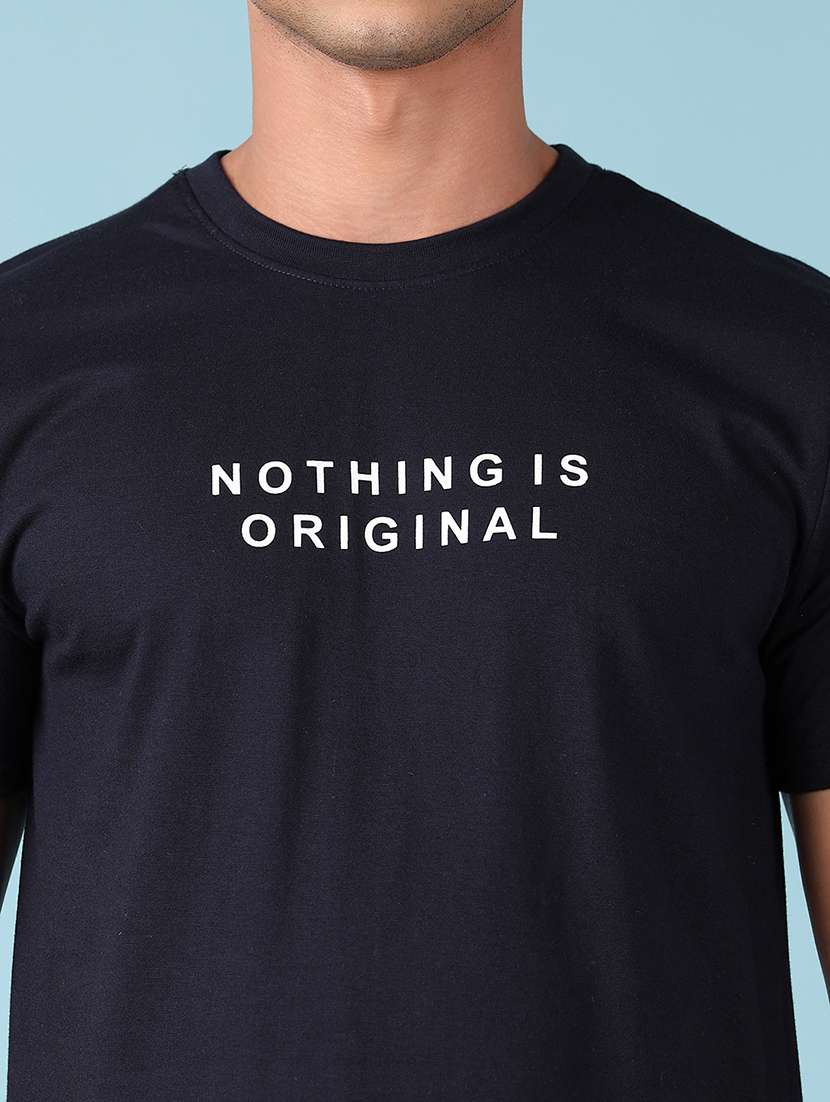 men round neck front & back print t-shirt - 21545330 -  Standard Image - 4