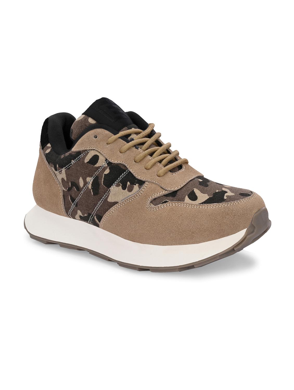 men beige lace up sneaker - 21545419 - Standard Image - 1