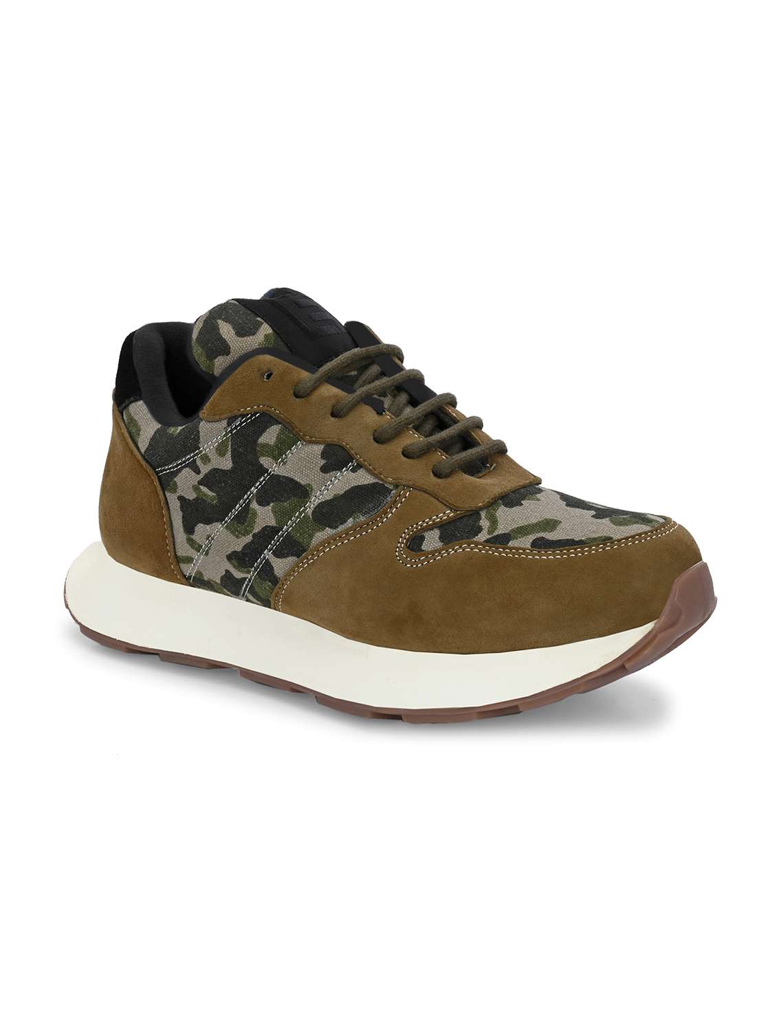 men green lace up sneaker - 21545421 -  Standard Image - 1