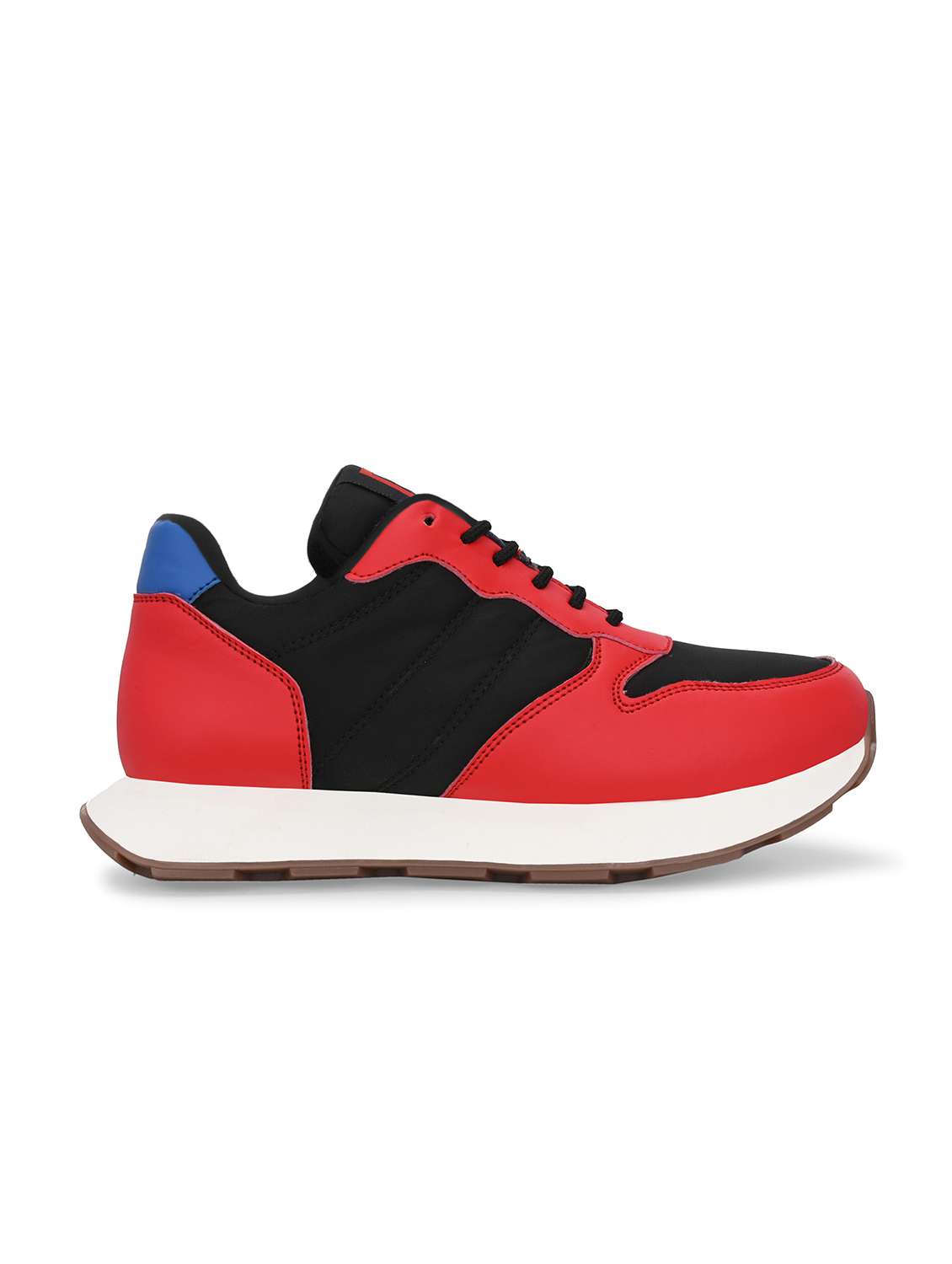 men red lace up sneaker - 21545424 - Standard Image - 1