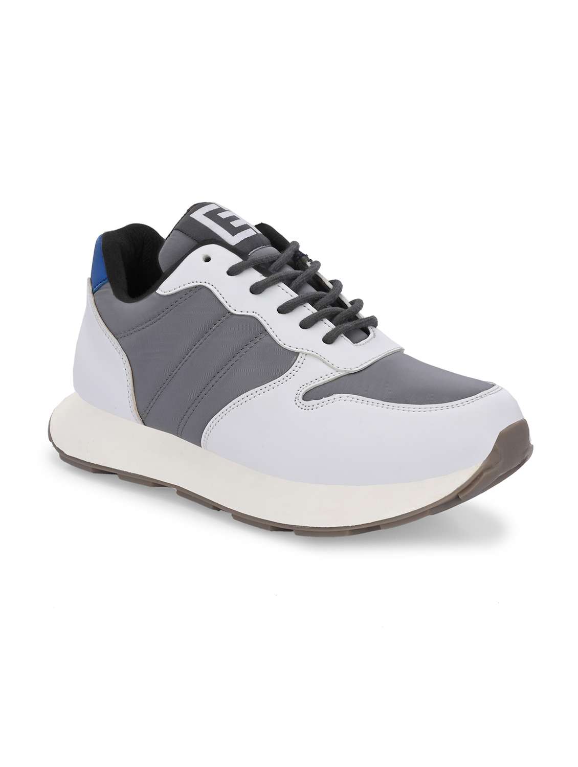 men grey lace up sneaker - 21545426 -  Standard Image - 1