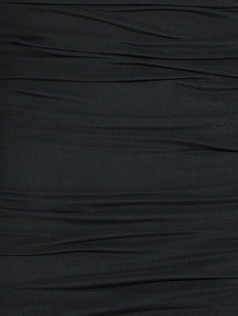 women black solid a-line dress - 21546990 - Standard Image - 6