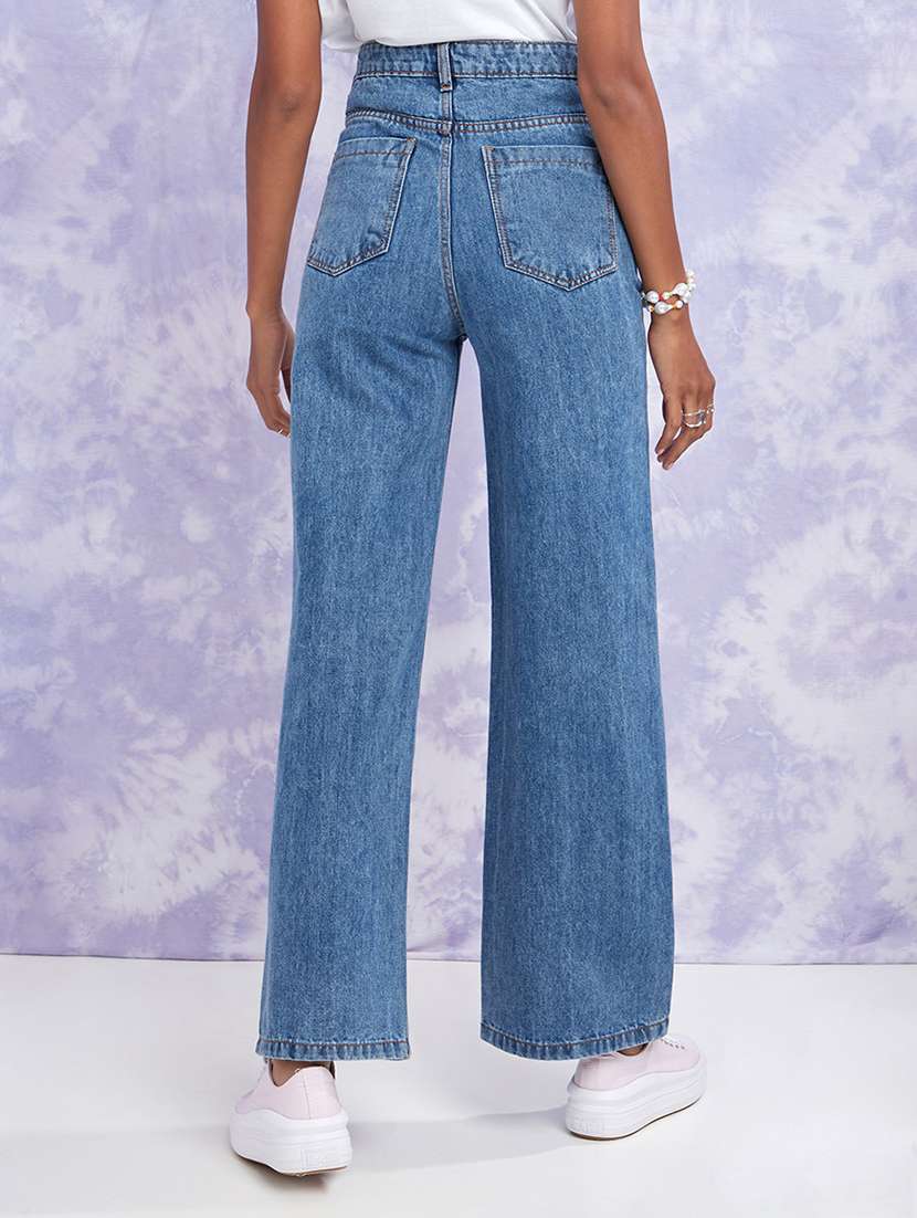 Blue Cotton Jeans
