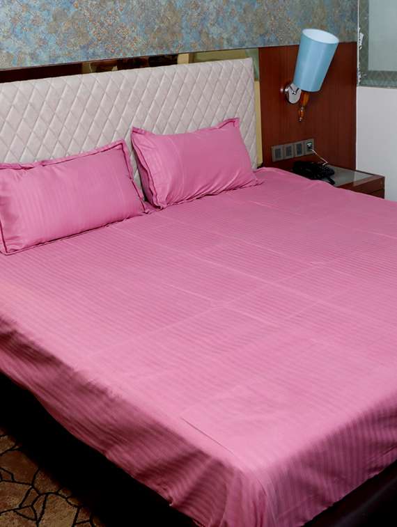 veahome printed double bedsheet with pillow cover
