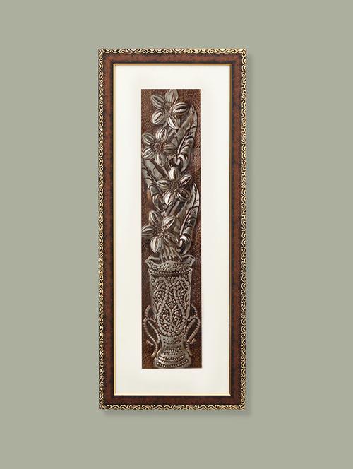 delphinium egyptian wall painting | golden and brown design - 21547451 -  Standard Image - 0