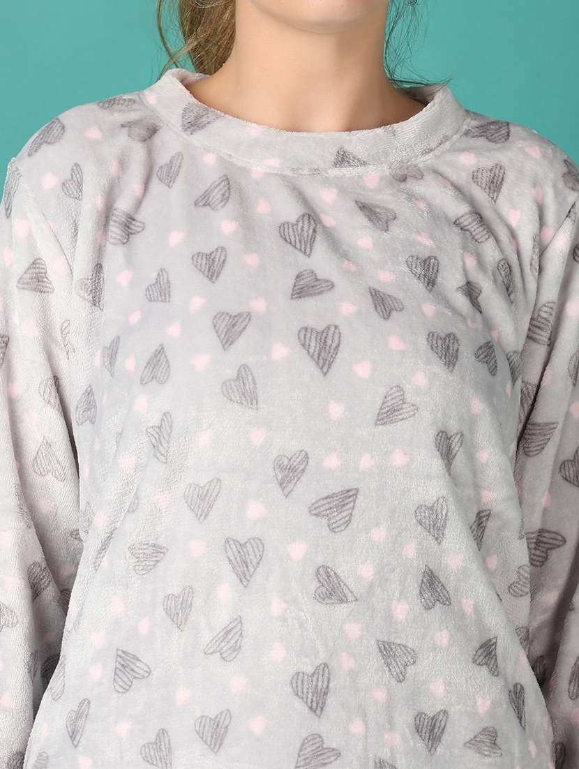 women printed pyjama nightwear set - 21547512 -  Standard Image - 4