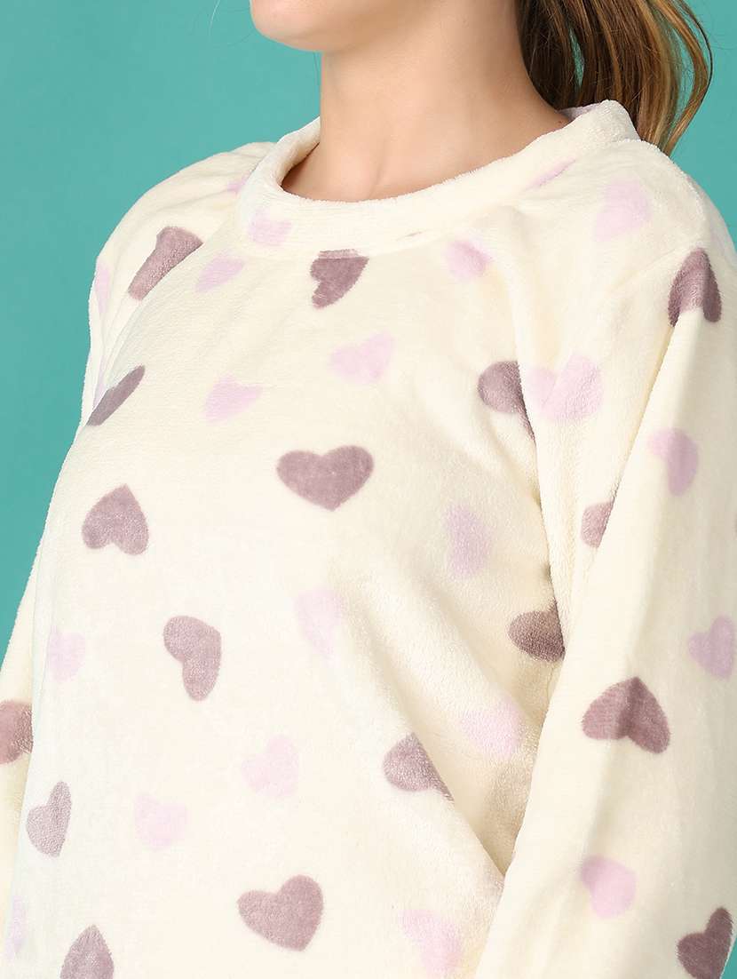 women printed pyjama nightwear set - 21547513 -  Standard Image - 4