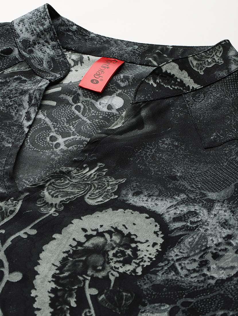 women printed top and trouser co-ord set - 21547522 -  Standard Image - 4