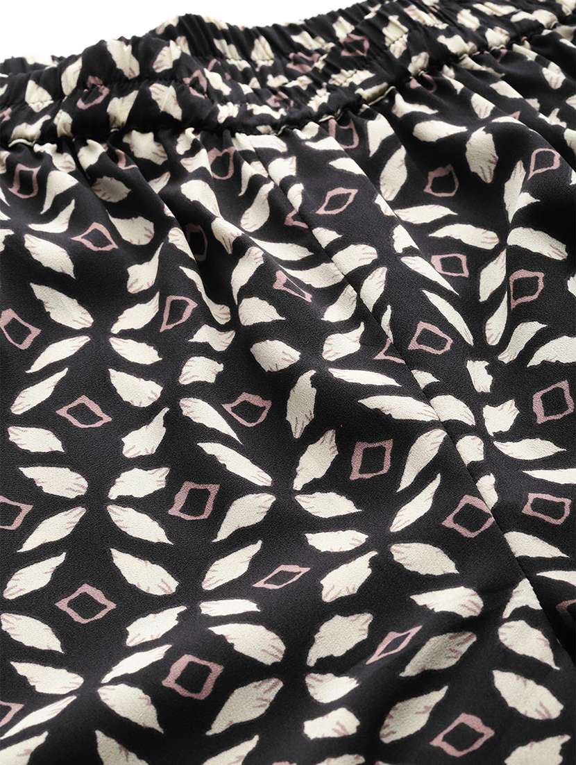 black crepe top and trouser set coord - 21547527 -  Standard Image - 6