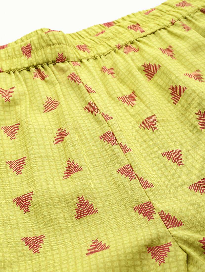 women green printed top and trouser co-ord set - 21547533 -  Standard Image - 6