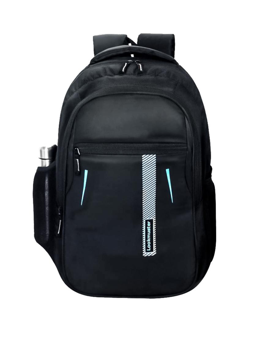 black solid laptop backpack - 21547548 -  Zoom Image - 0