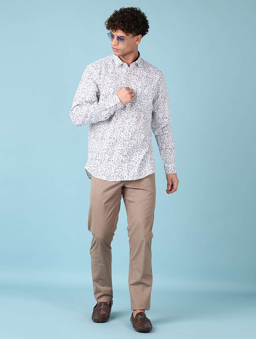 men printed long sleeve casual shirt - 21547592 - Standard Image - 4