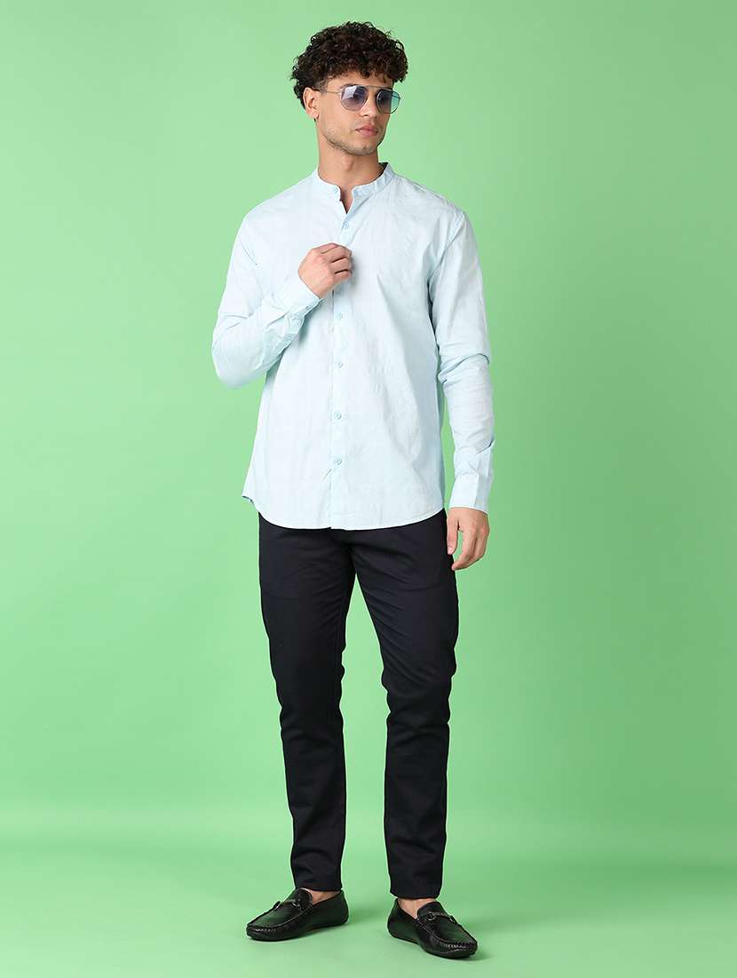 men self design long sleeve casual shirt - 21547675 -  Standard Image - 4