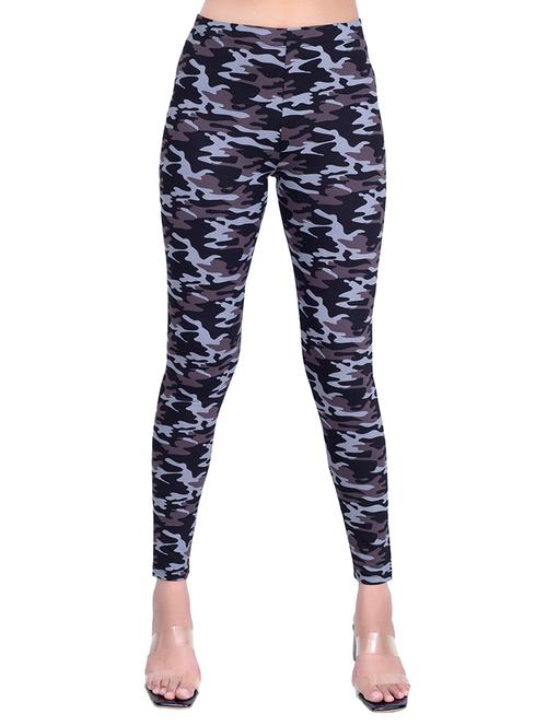 women camouflaged ankle length leggings - 21548930 - Standard Image - 0