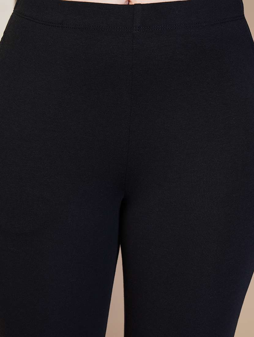 women solid ankle length leggings - 21549572 -  Standard Image - 4
