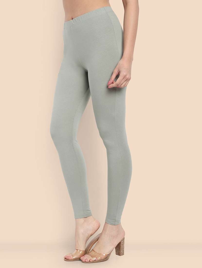 women solid ankle length leggings - 21549580 - Standard Image - 1