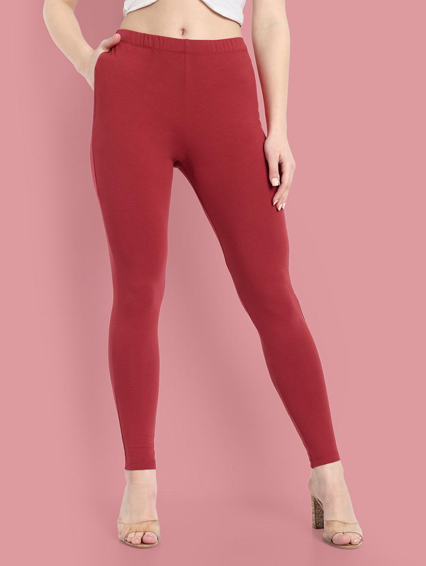 women solid ankle length leggings - 21549585 - Zoom Image - 0