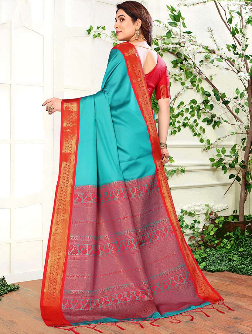 women self-designed kanjivaram saree - 21549595 - Standard Image - 1