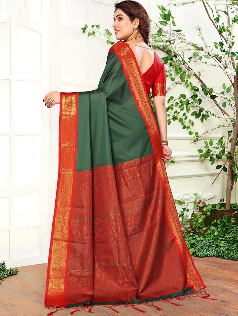women self design kanjivaram saree - 21549598 - Standard Image - 1