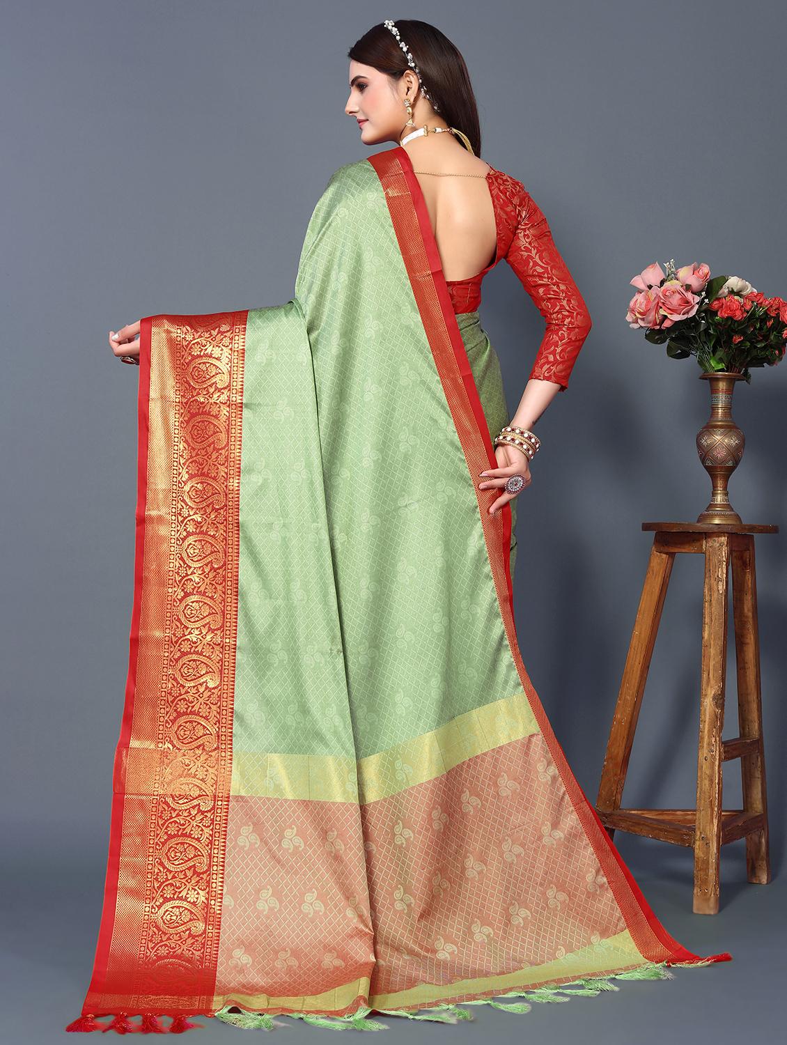 women self-designed bordered saree - 21549607 -  Standard Image - 1